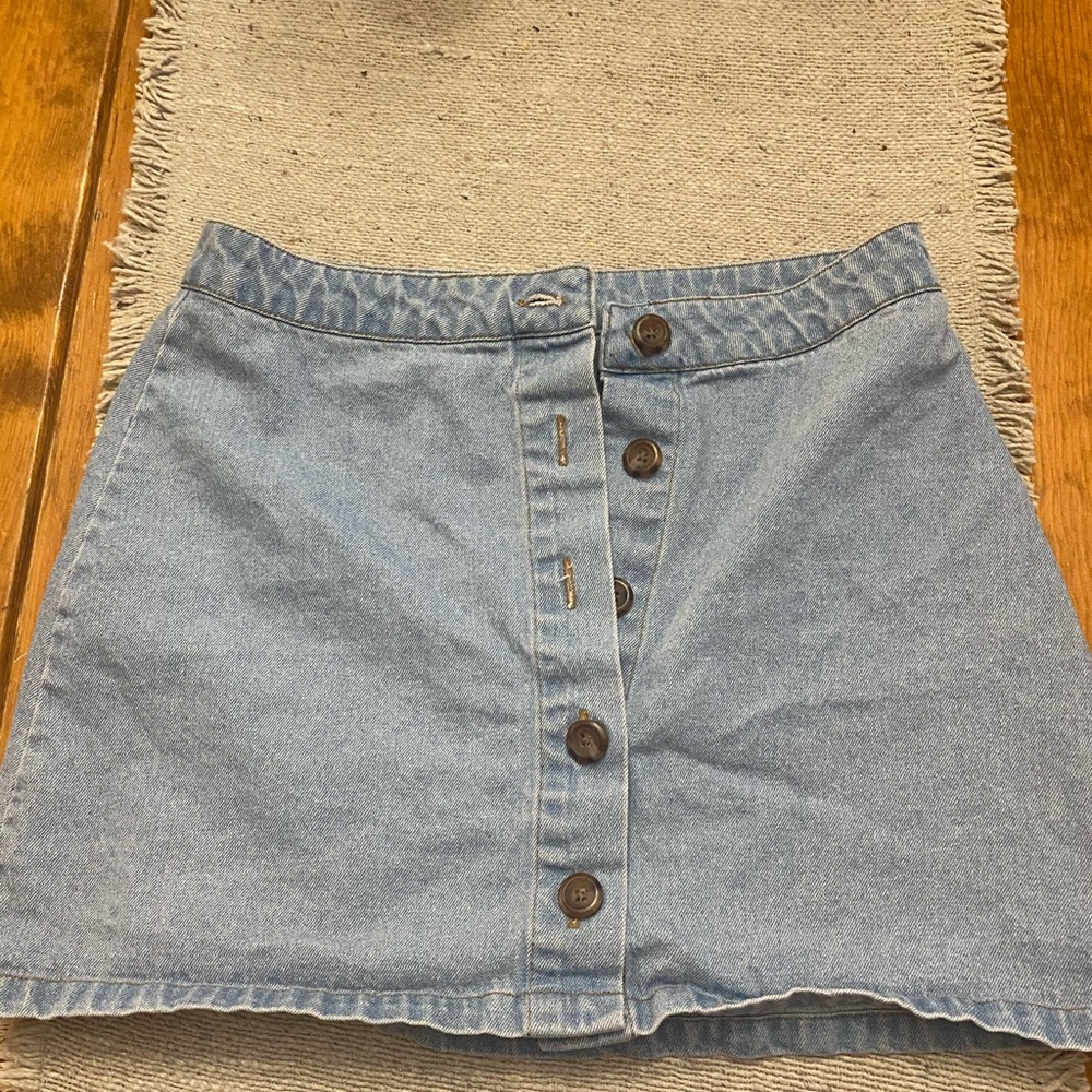 Light denim skirt